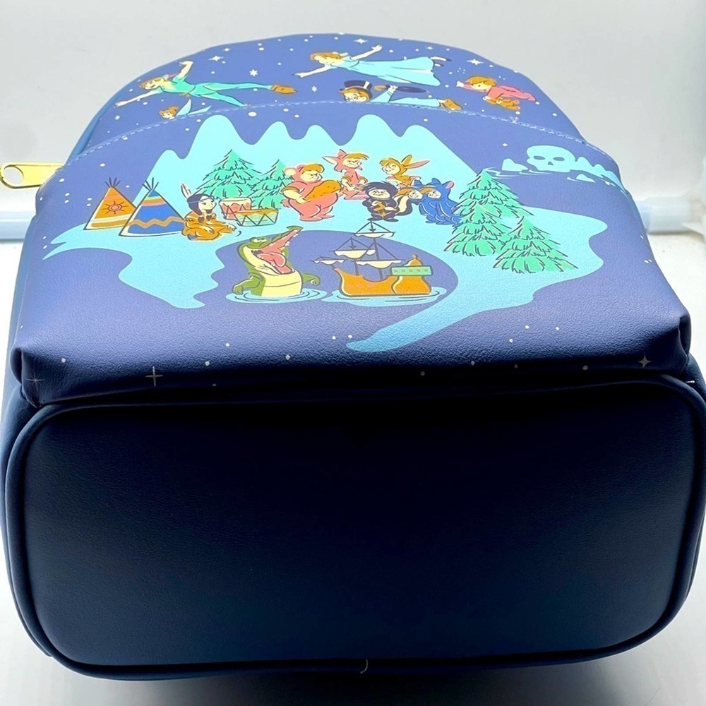 NEW Loungefly Disney Peter Pan Never Land Mini Backpack - Picture 10 of 16